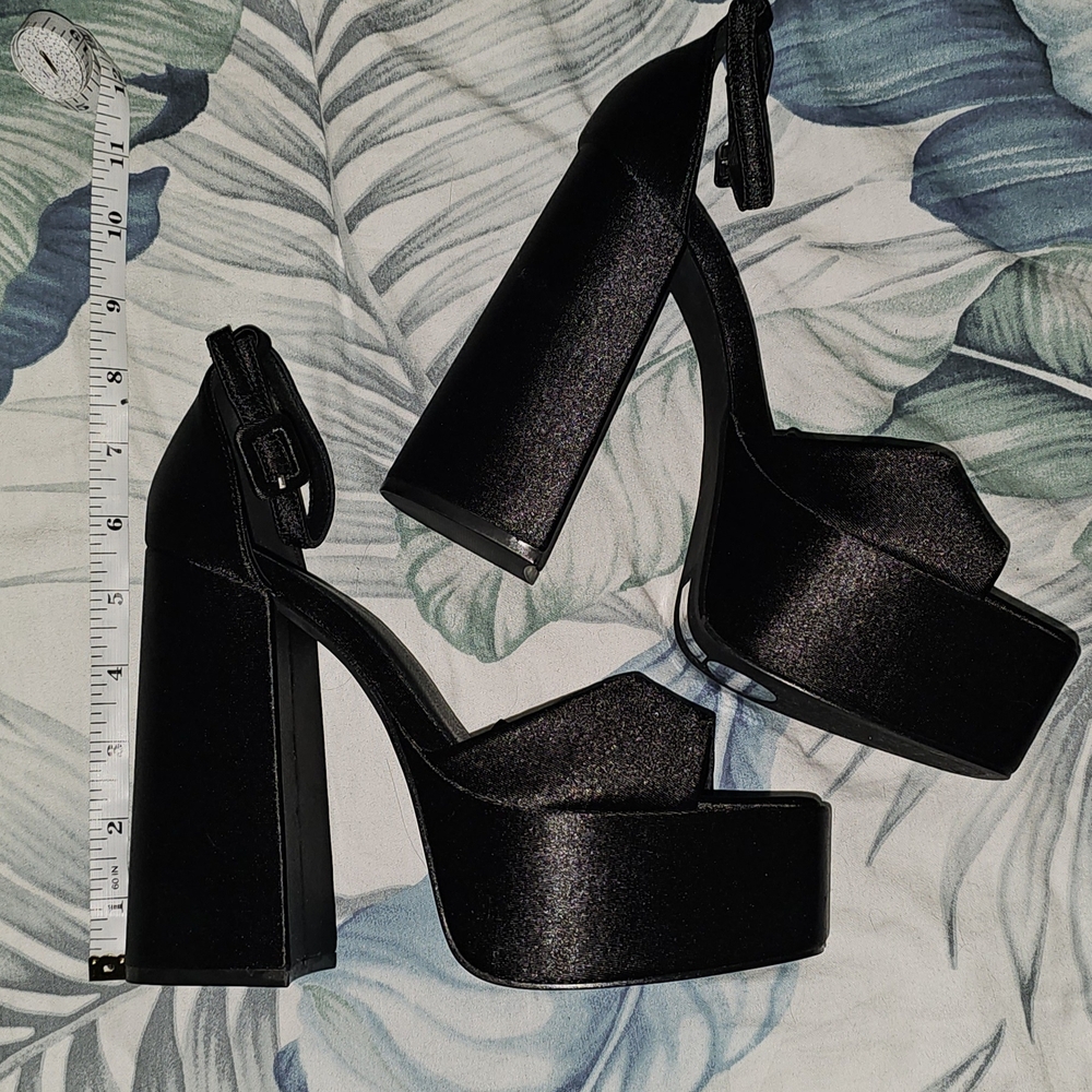 Elegant Black Platform Heels